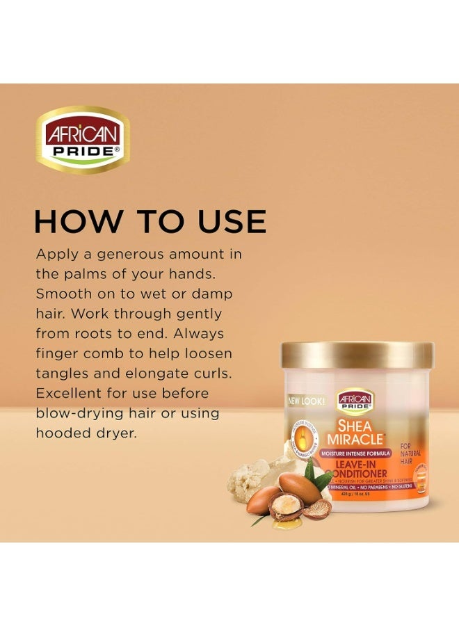 African Pride Shea Butter Leave-In Conditioner – Deep Moisture, Softness & Daily Hair Care – 425 g - Image 3